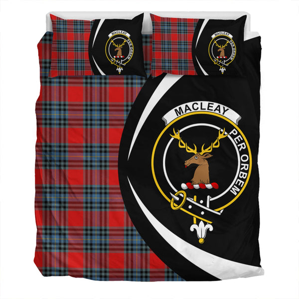 MacLeay Modern Clan Badge Tartan Bedding Set Circle Style