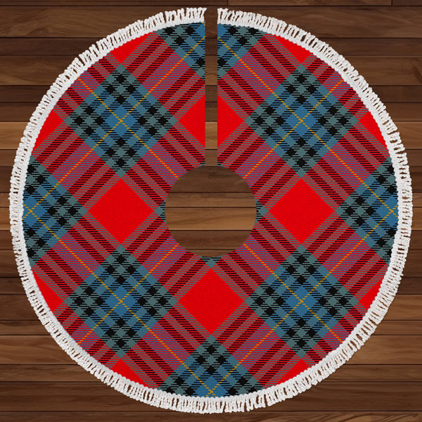 MacLeay Modern Clan Badge Tartan Christmas Tree Skirt