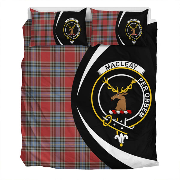 MacLeay Weathered Clan Badge Tartan Bedding Set Circle Style