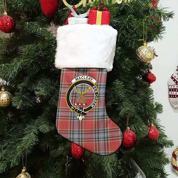 MacLeay Weathered Clan Badge Tartan Christmas Stocking