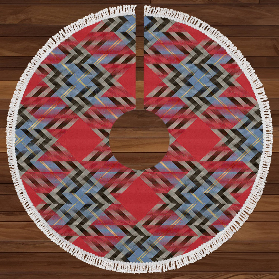 MacLeay Weathered Clan Badge Tartan Christmas Tree Skirt