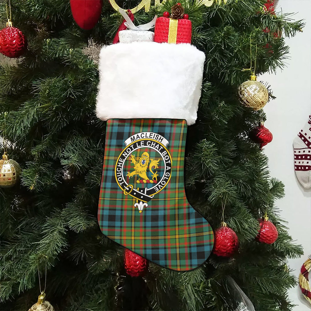 MacLeish Ancient Clan Badge Tartan Christmas Stocking