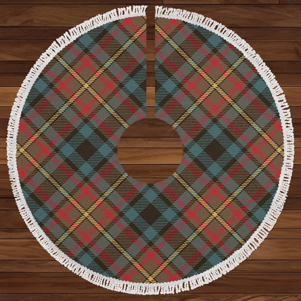 MacLeish Weathered Clan Badge Tartan Christmas Tree Skirt