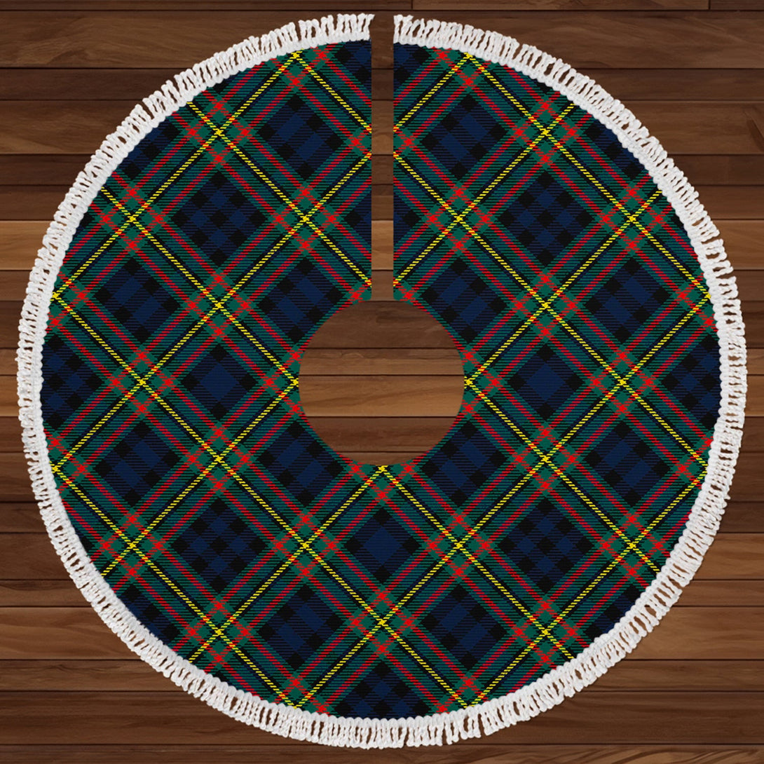 MacLellan Modern Clan Badge Tartan Christmas Tree Skirt