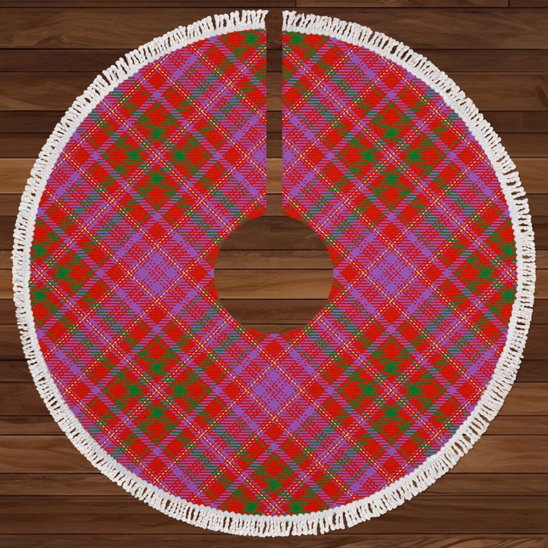 MacLeod Red Ancient Clan Badge Tartan Christmas Tree Skirt