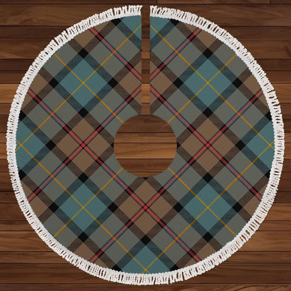 MacLeod of Assynt Weathered Clan Badge Tartan Christmas Tree Skirt