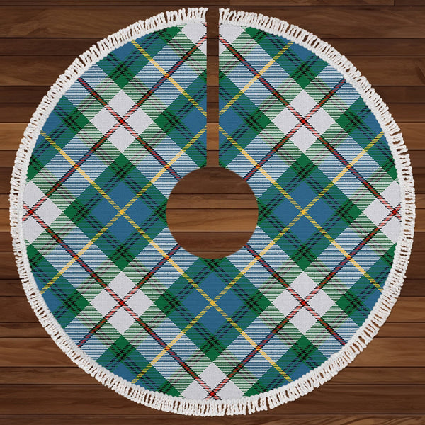 MacLeod of California Ancient Clan Badge Tartan Christmas Tree Skirt