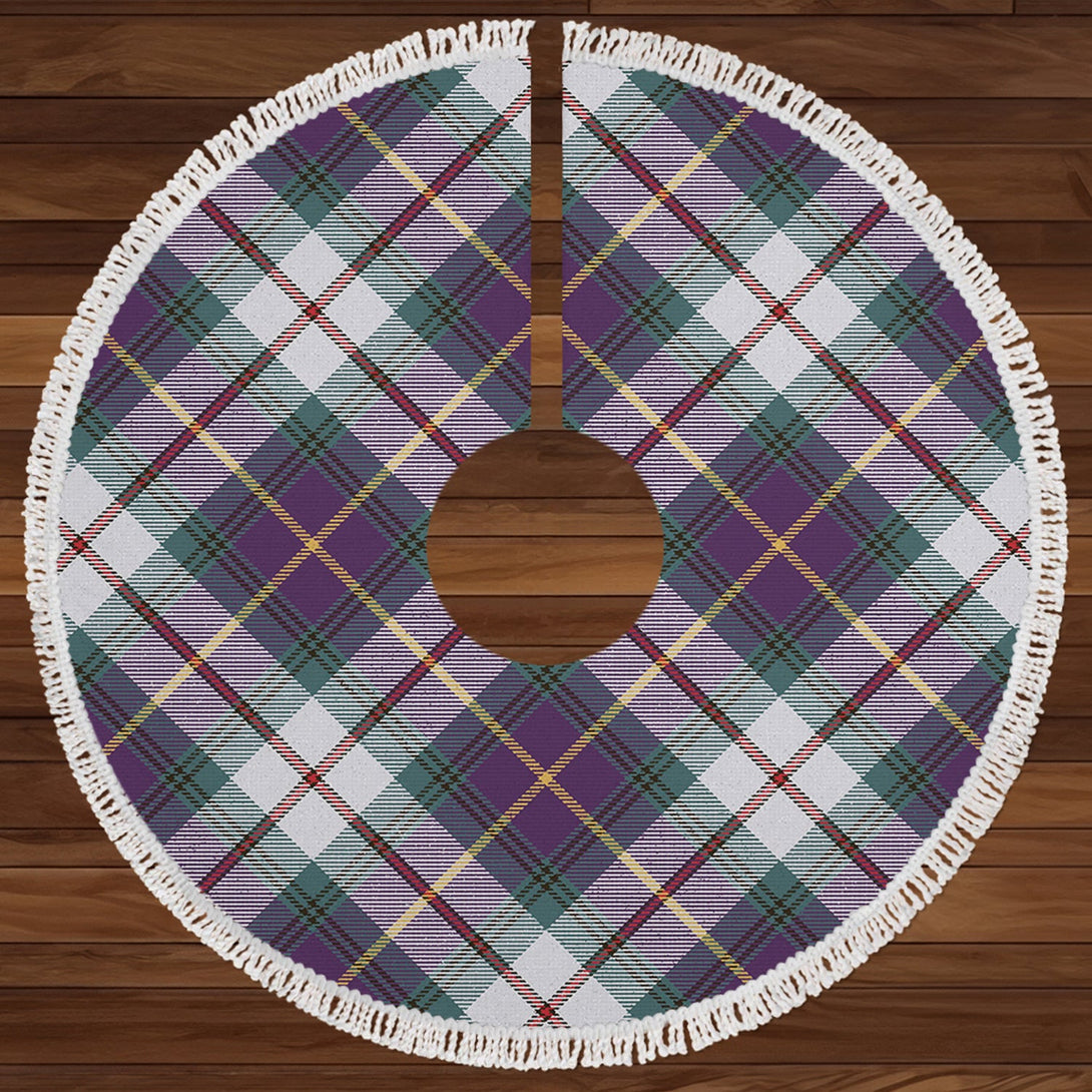 MacLeod of California Weathered Clan Badge Tartan Christmas Tree Skirt