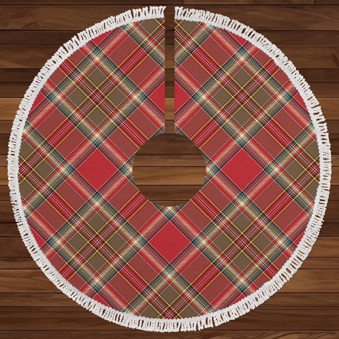 MacLeod of Gesto Weathered Clan Badge Tartan Christmas Tree Skirt