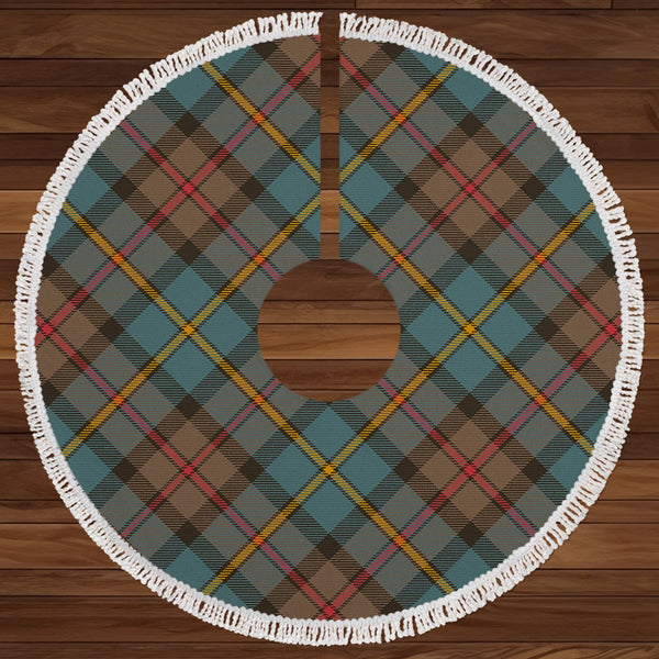 MacLeod of Harris (MacLeod Hunting) Weathered Clan Badge Tartan Christmas Tree Skirt