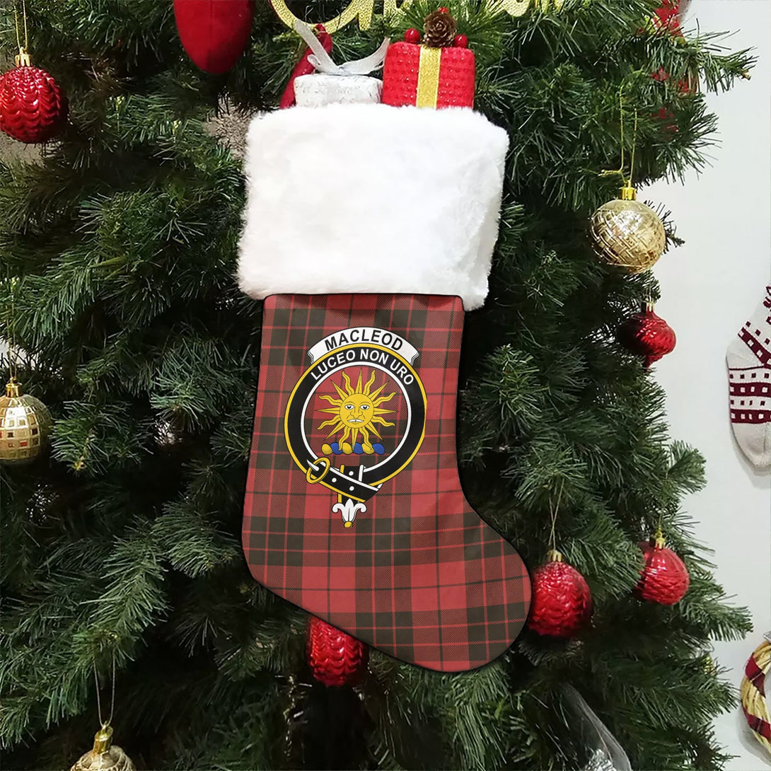 MacLeod of Raasay Weathered Clan Badge Tartan Christmas Stocking