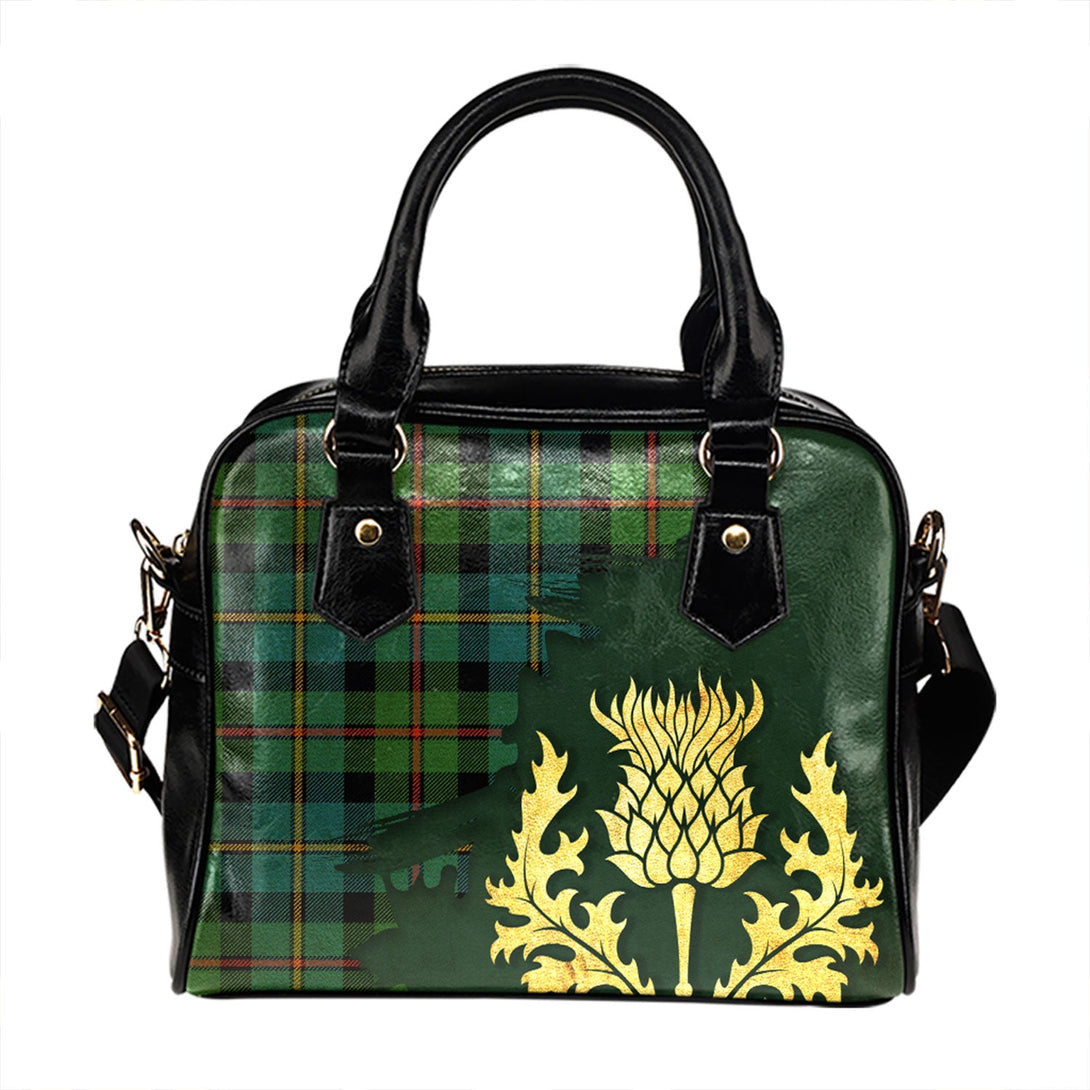 MacLeod of Skeabost Ancient Tartan Shoulder Handbag Thistle Oldest Style