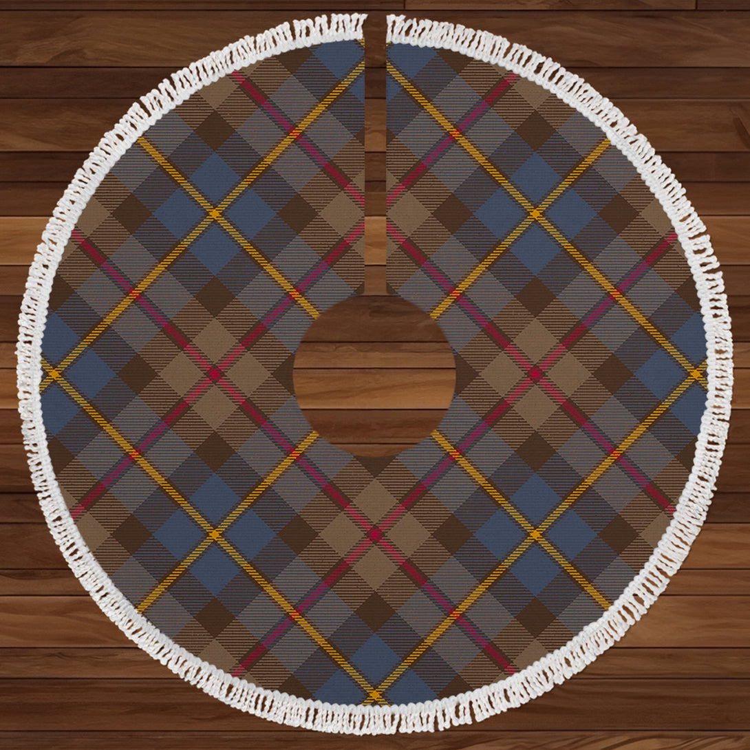 MacLeod of Skeabost Modern Clan Badge Tartan Christmas Tree Skirt