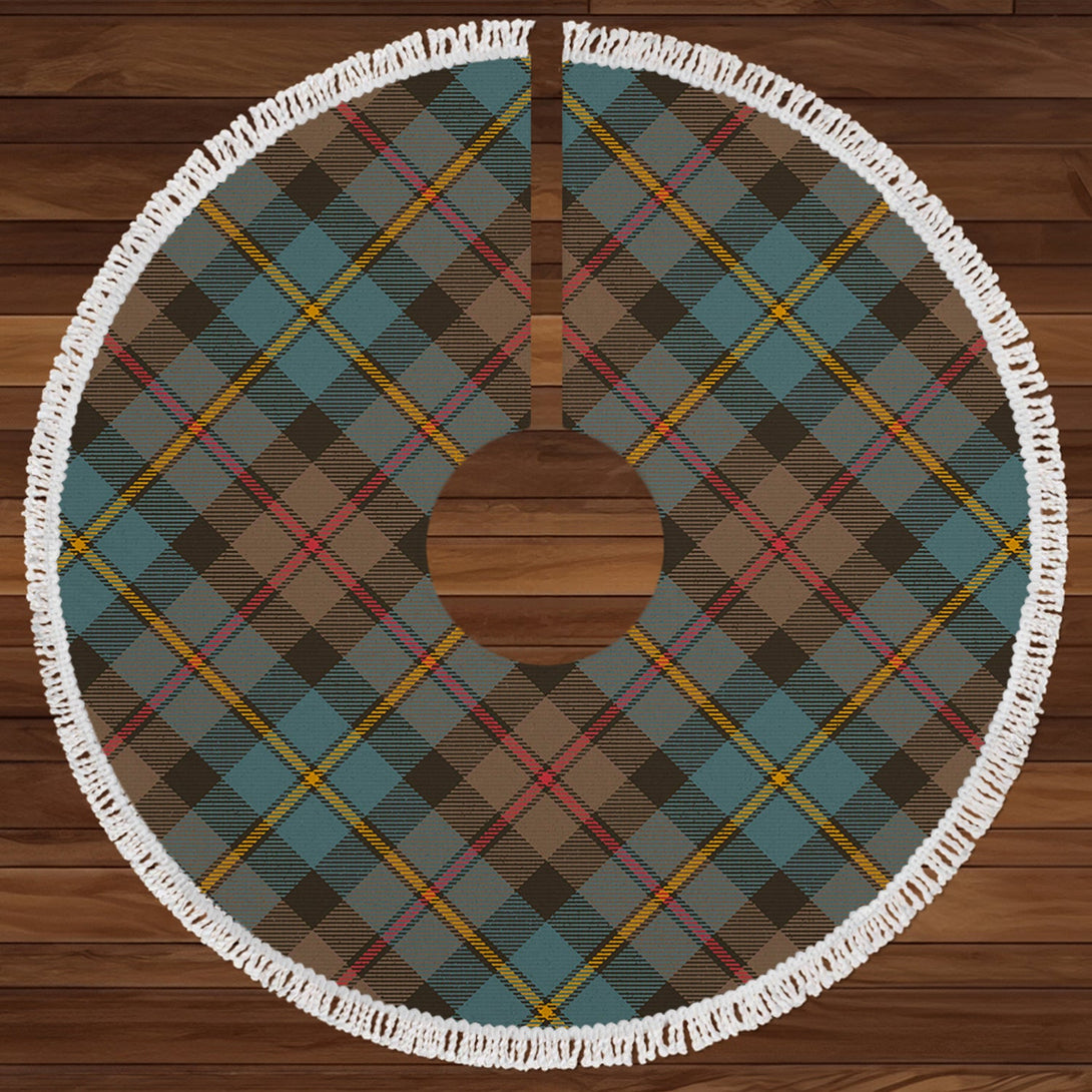 MacLeod of Skeabost Weathered Clan Badge Tartan Christmas Tree Skirt