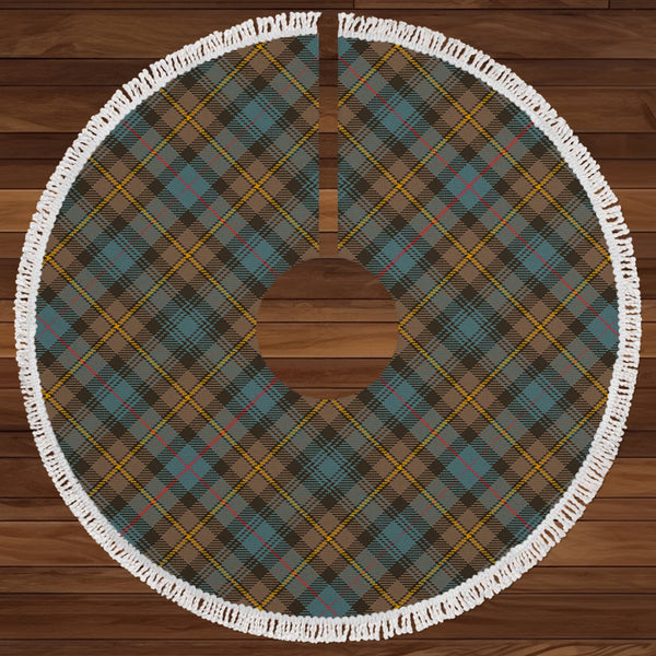 MacLeod of Skye Weathered Clan Badge Tartan Christmas Tree Skirt