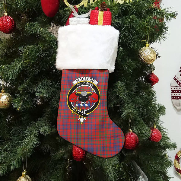 MacLeod of Tullibardine (Red MacLeod) Modern Clan Badge Tartan Christmas Stocking