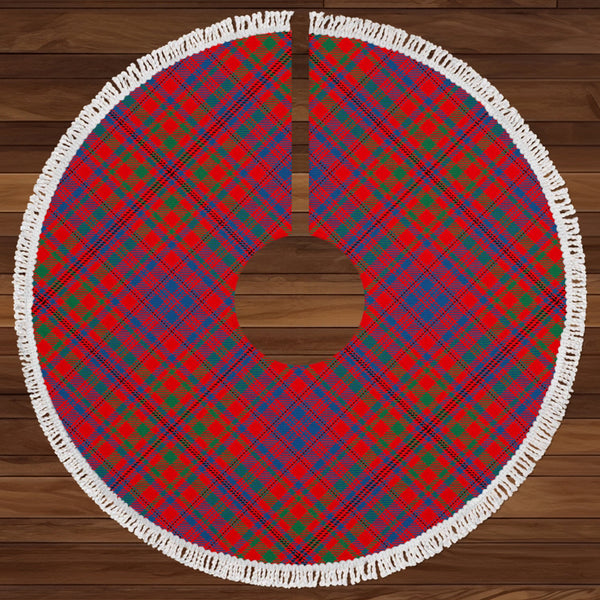 MacLeod of Tullibardine (Red MacLeod) Modern Clan Badge Tartan Christmas Tree Skirt