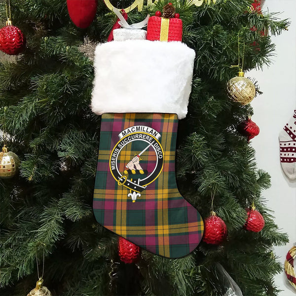 MacMillan Modern Clan Badge Tartan Christmas Stocking