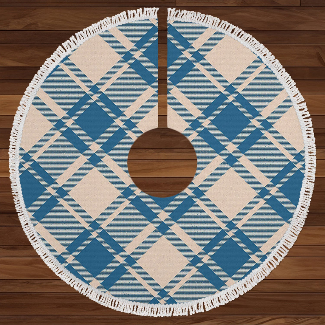 MacMugen Modern Tartan Christmas Tree Skirt