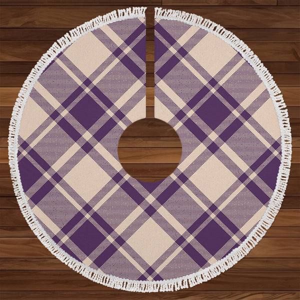 MacMugen Weathered Tartan Christmas Tree Skirt