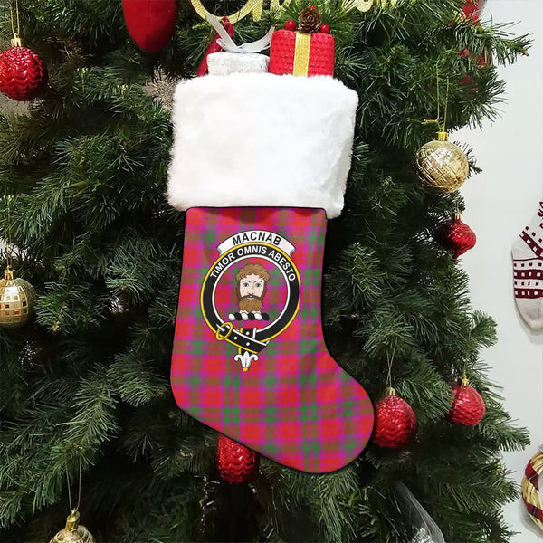 MacNab Modern Clan Badge Tartan Christmas Stocking