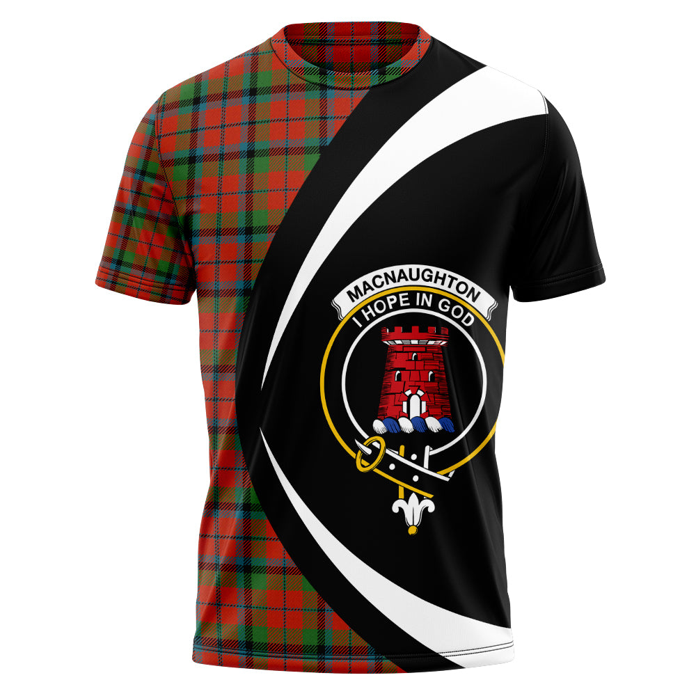 MacNaughton Ancient Clan Badge Tartan T-Shirt Circle Style Personalized