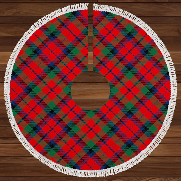 MacNaughton Modern Clan Badge Tartan Christmas Tree Skirt