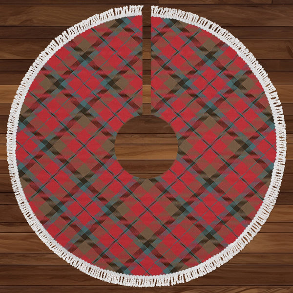 MacNaughton Weathered Clan Badge Tartan Christmas Tree Skirt