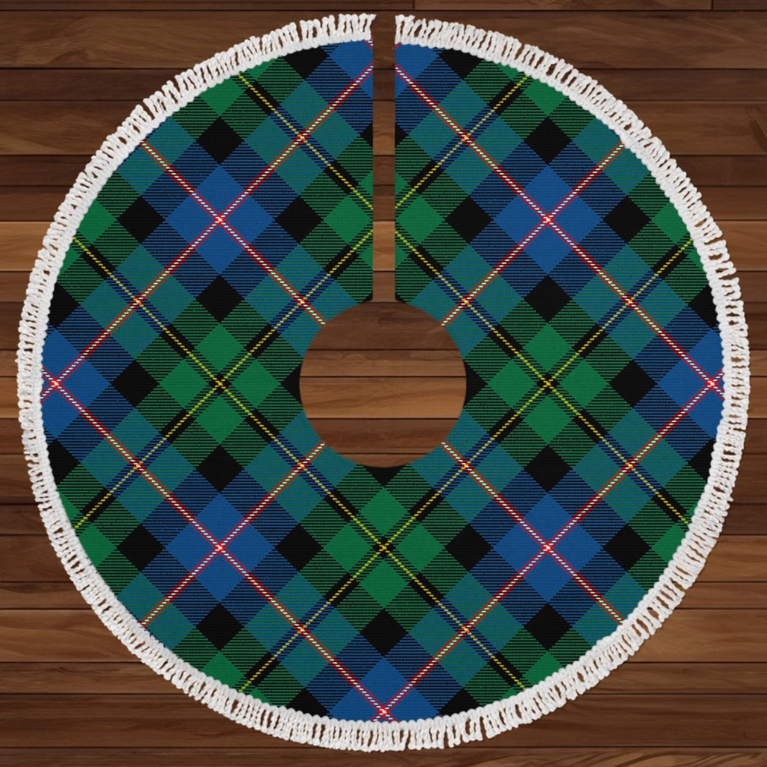 MacNeil of Barra Old (MacNeill Old) Modern Clan Badge Tartan Christmas Tree Skirt