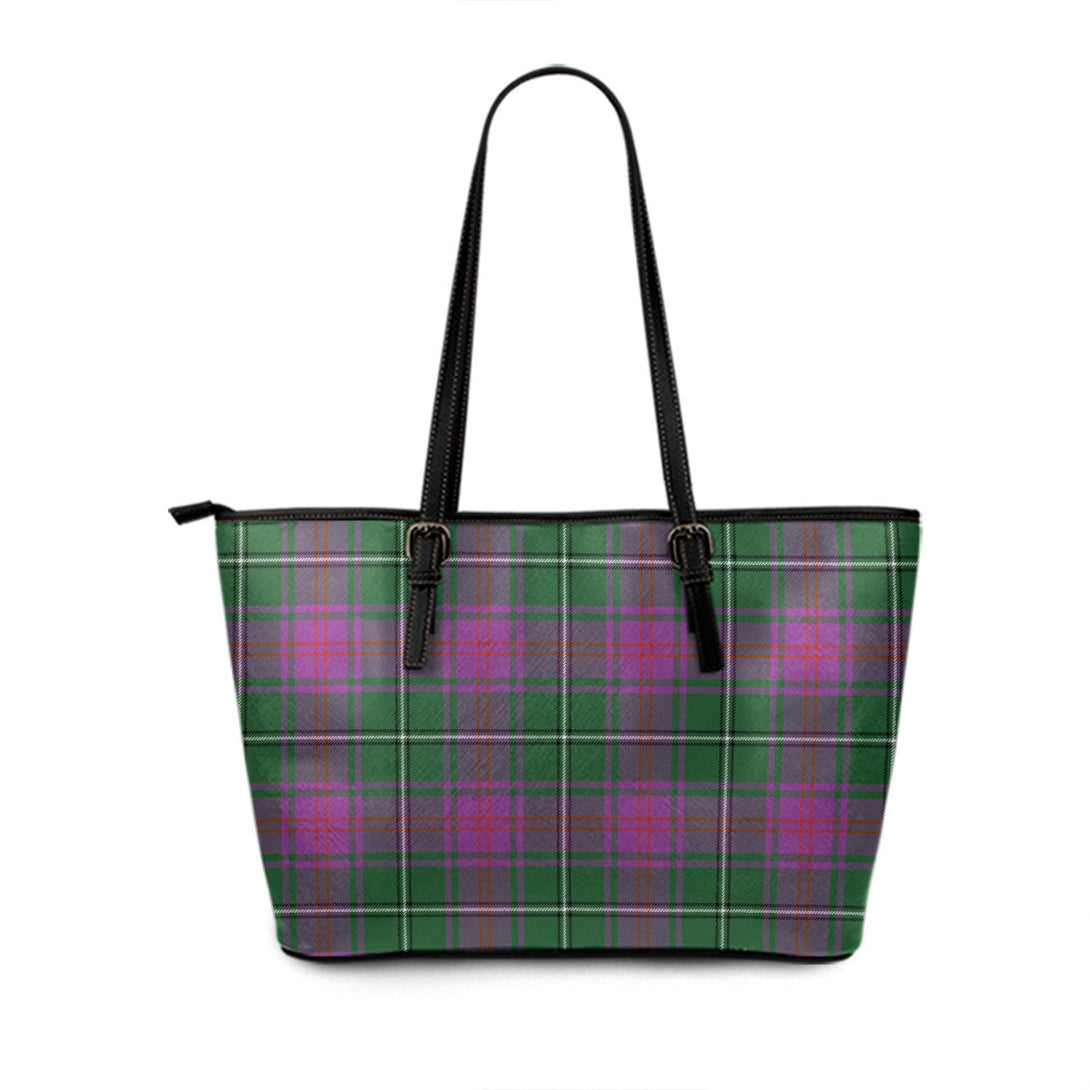 MacNeil of Barra (MacNeil MacNeill) (Clans Originaux) Ancient Tartan Leather Tote Bag