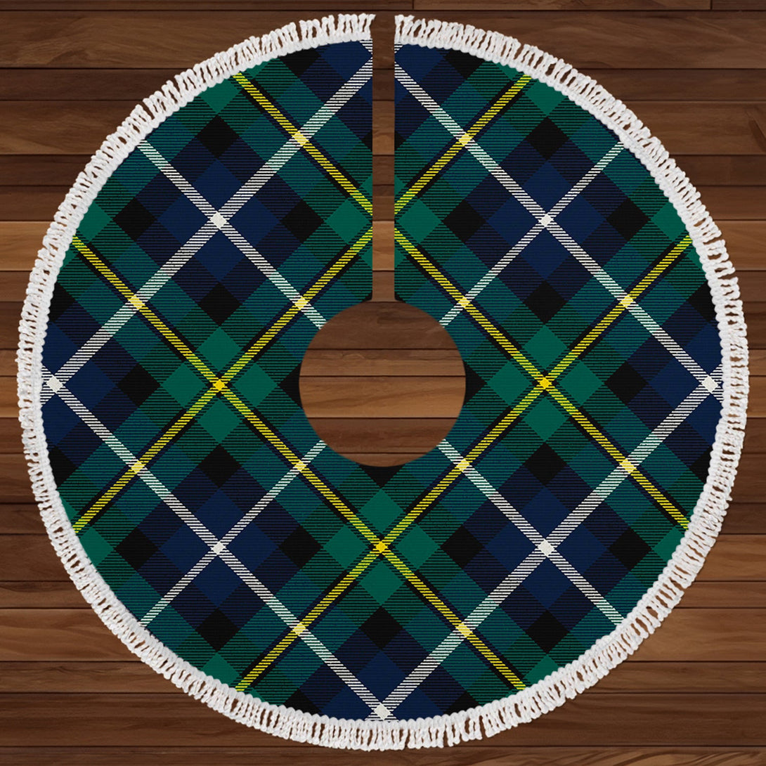 MacNeil of Barra (MacNeil MacNeill) Modern Clan Badge Tartan Christmas Tree Skirt