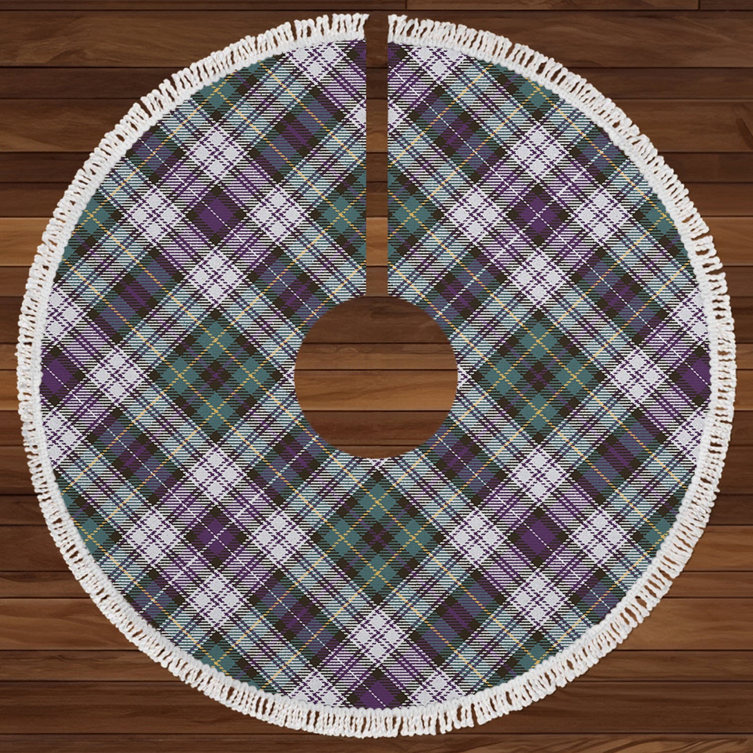 MacNeil of Barra (MacNeil MacNeill) Paton Dress Weathered Clan Badge Tartan Christmas Tree Skirt