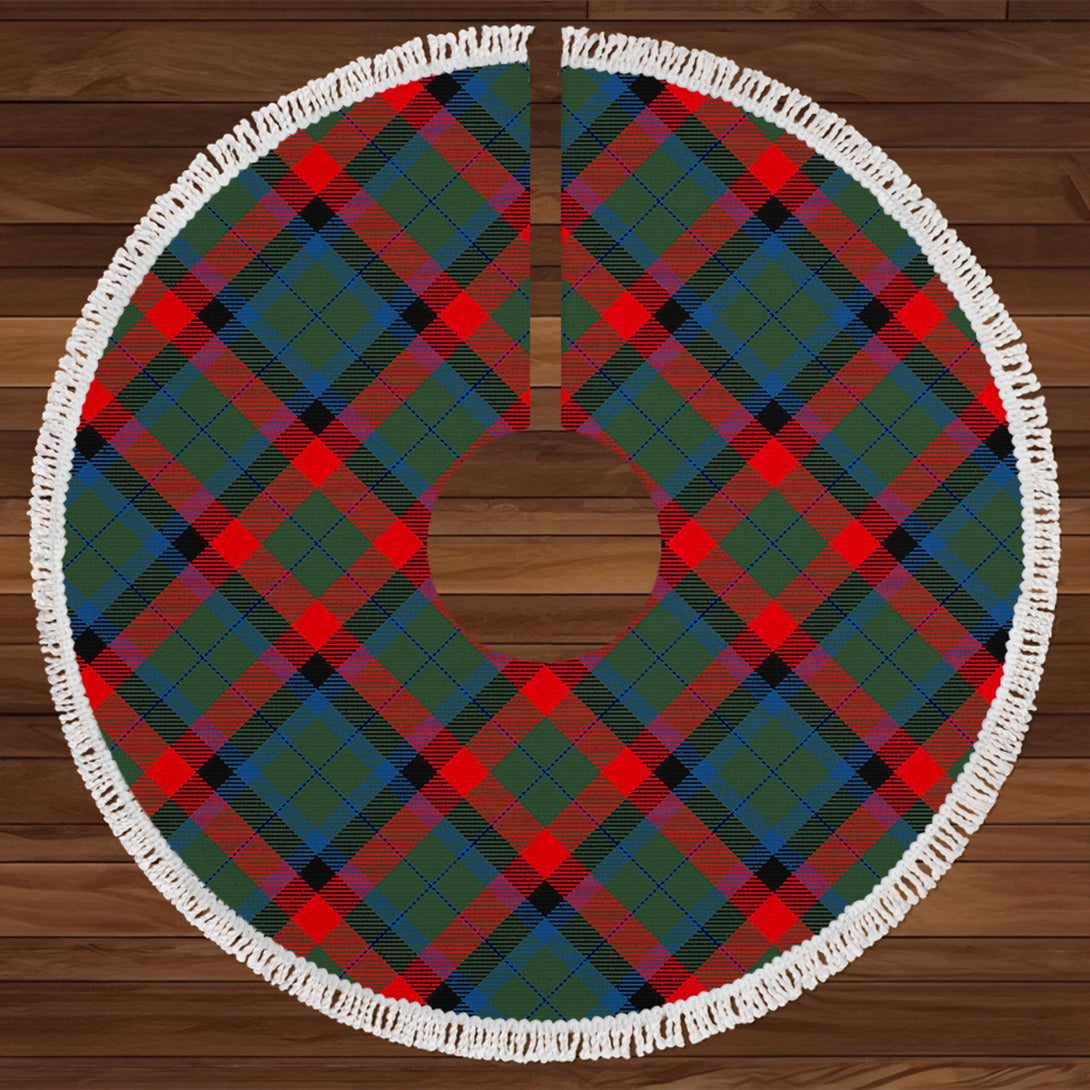 MacNett Modern Tartan Christmas Tree Skirt