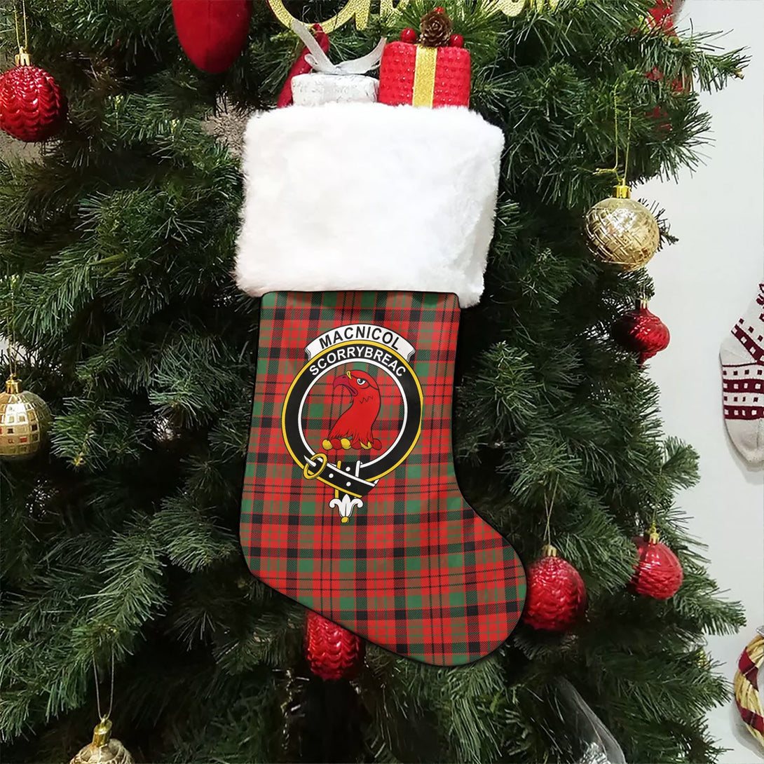 MacNicol Ancient Clan Badge Tartan Christmas Stocking