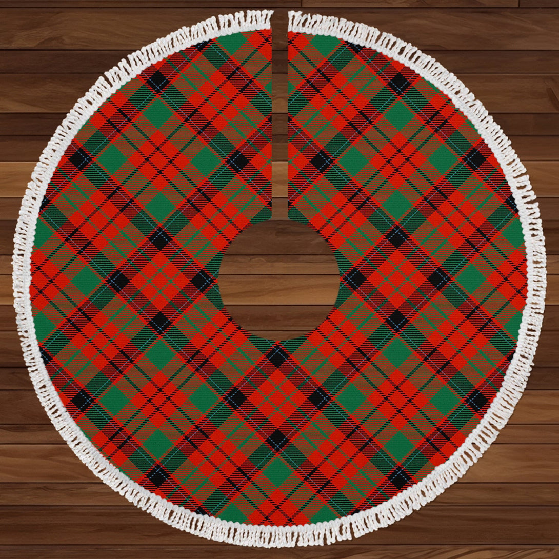 MacNicol Modern Clan Badge Tartan Christmas Tree Skirt