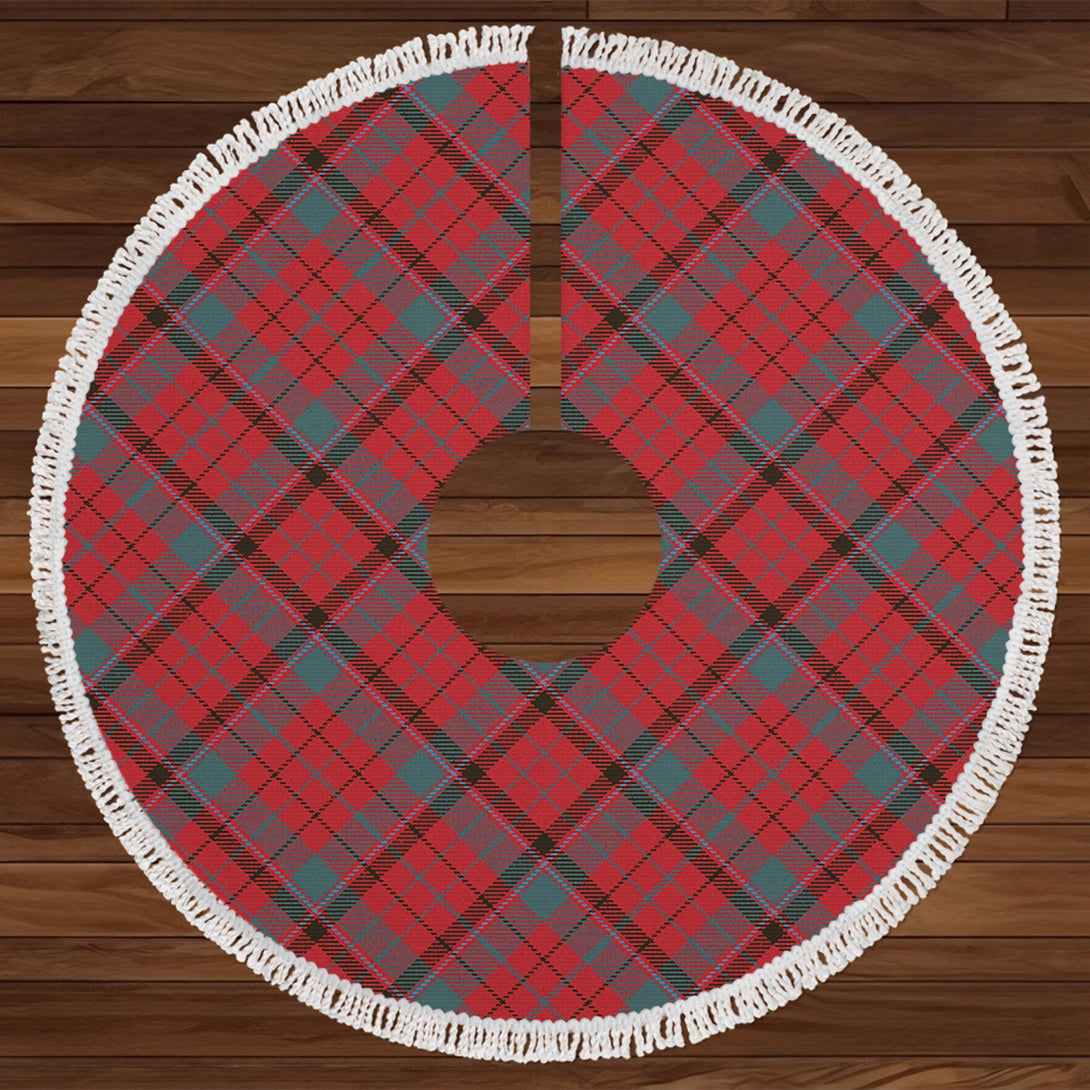 MacNicol Red Weathered Tartan Christmas Tree Skirt