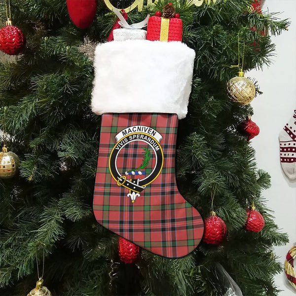 MacNiven Ancient Clan Badge Tartan Christmas Stocking