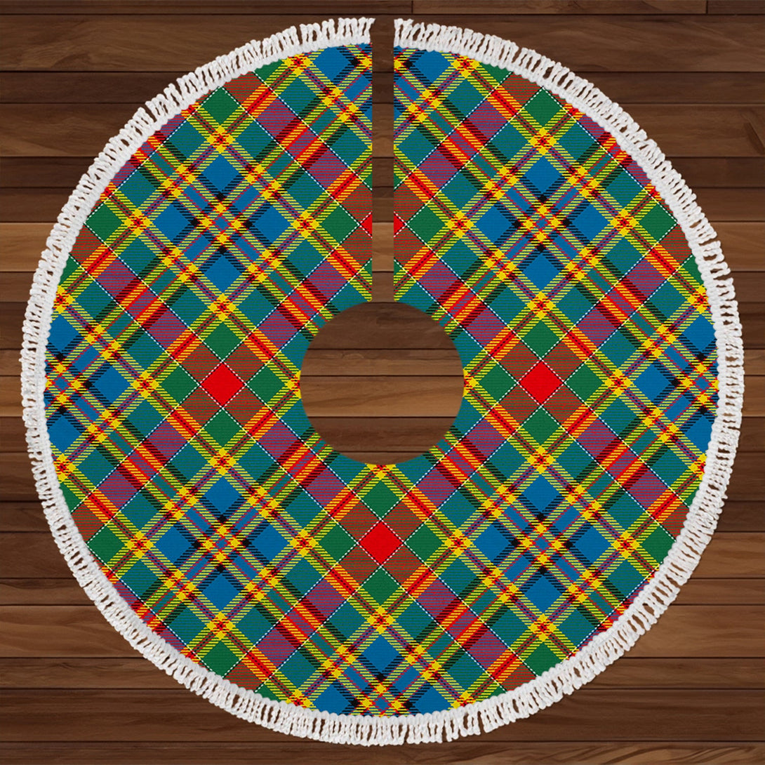 MacPherson Crubin Modern Tartan Christmas Tree Skirt