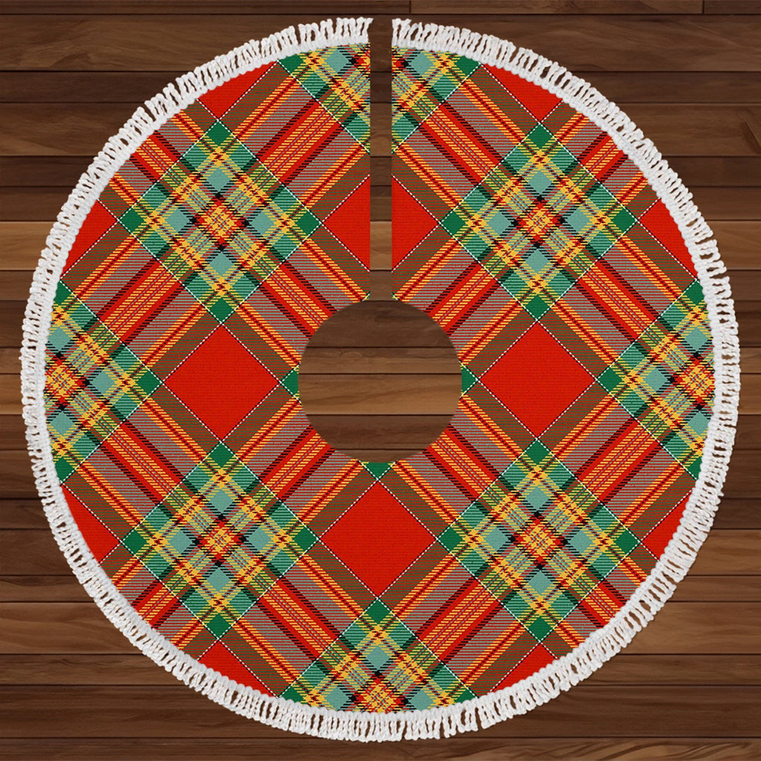 MacPherson Crubin Plaid Ancient Tartan Christmas Tree Skirt