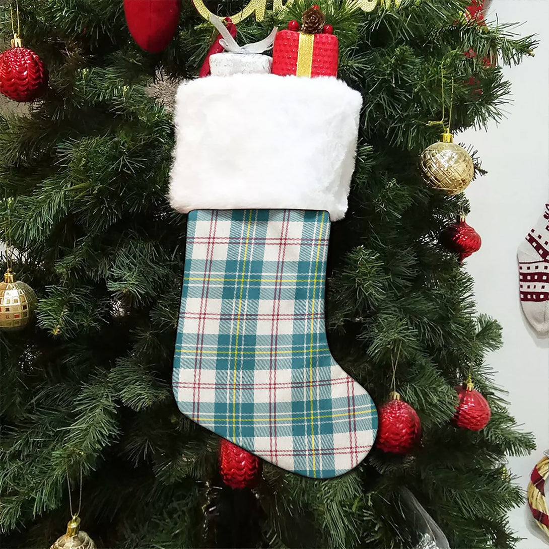 MacPherson Dress Blue Modern Tartan Christmas Stocking