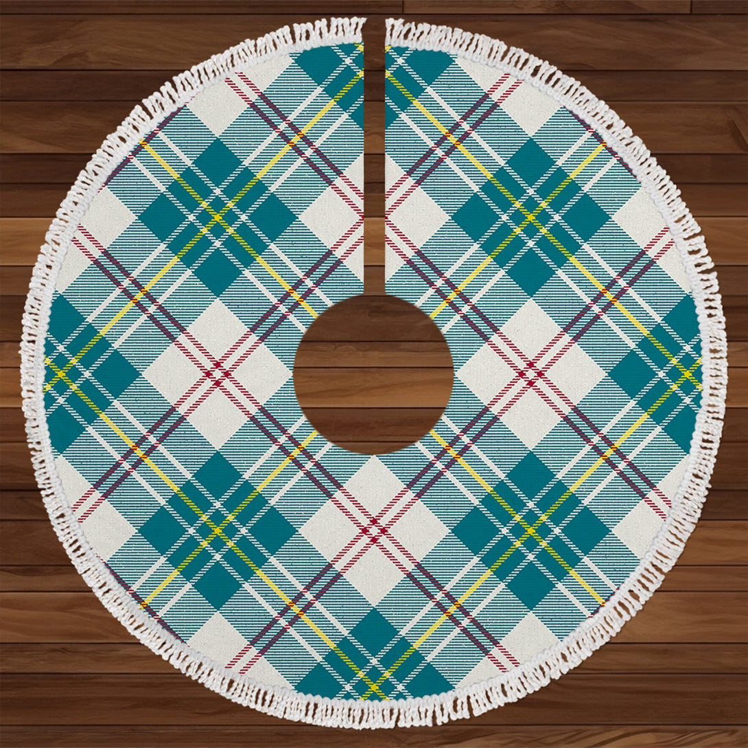 MacPherson Dress Blue Modern Tartan Christmas Tree Skirt