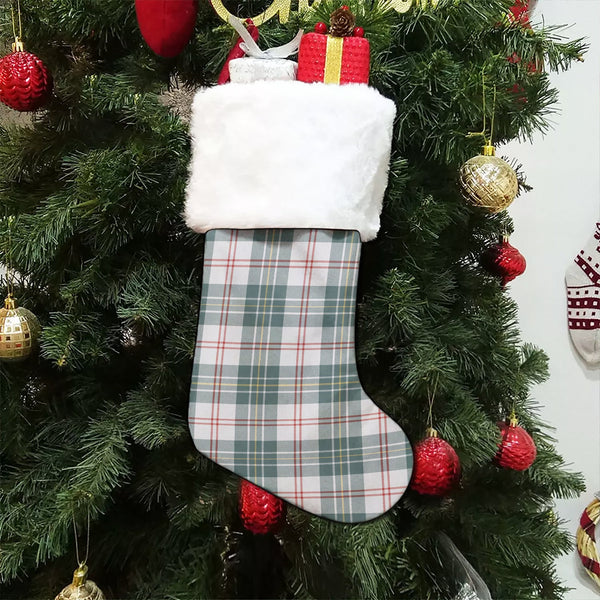 MacPherson Dress Green Weathered Tartan Christmas Stocking