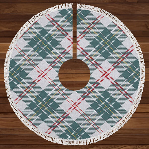 MacPherson Dress Green Weathered Tartan Christmas Tree Skirt