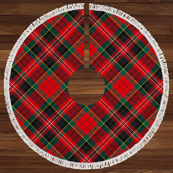 MacPherson Modern Clan Badge Tartan Christmas Tree Skirt