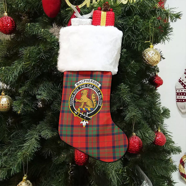 MacPherson of Cluny Modern Clan Badge Tartan Christmas Stocking