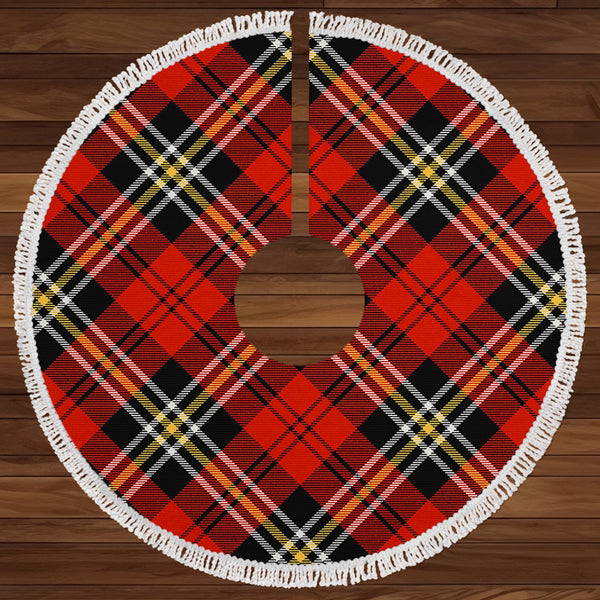 MacPherson of Cluny Red Ancient Clan Badge Tartan Christmas Tree Skirt