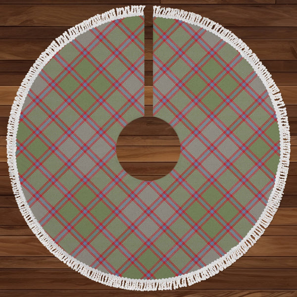 MacPherson of Glentruim Weathered Clan Badge Tartan Christmas Tree Skirt