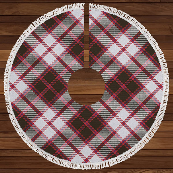 MacPherson of Pitmain Weathered Clan Badge Tartan Christmas Tree Skirt