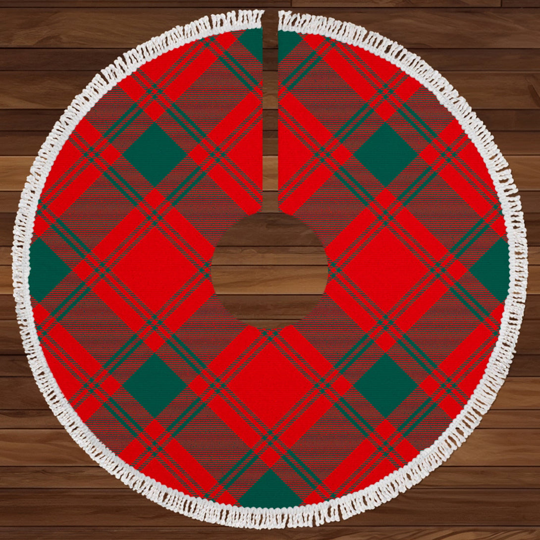 MacQuarrie (MacGuarie) Modern Clan Badge Tartan Christmas Tree Skirt