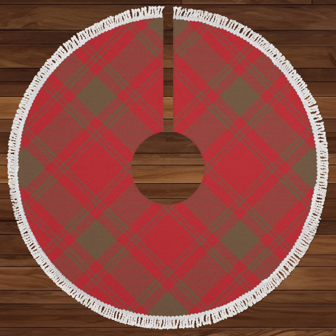 MacQuarrie (MacGuarie) Weathered Clan Badge Tartan Christmas Tree Skirt